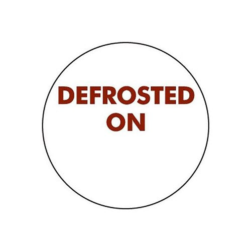 Defrosted On Food Safety Labels 24mm - Removable Date Labels (1000 Roll)