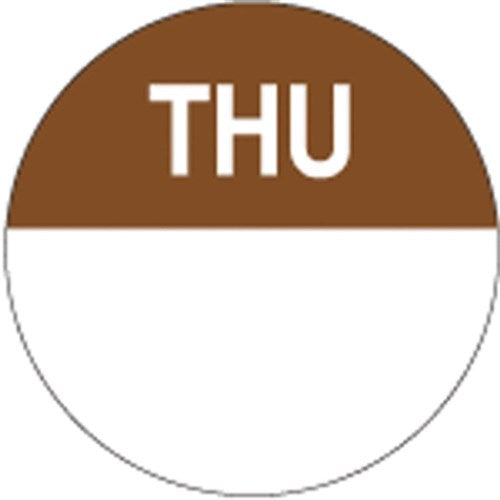 Thursday Food Safety Labels 24mm - Day of Week Labels (1000 Roll)