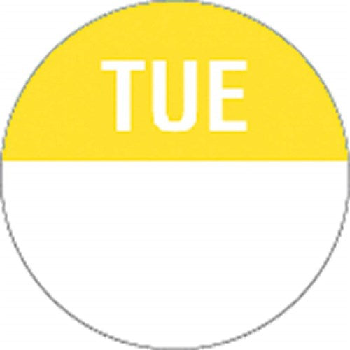 Tuesday Food Safety Labels 24mm - Day of Week Labels (1000 Roll)