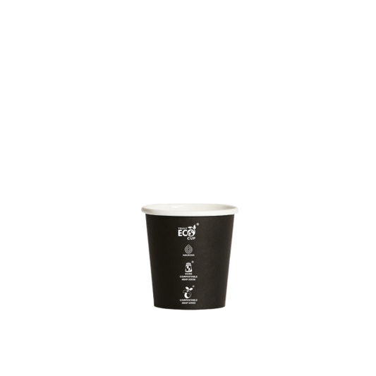 Black paper cup