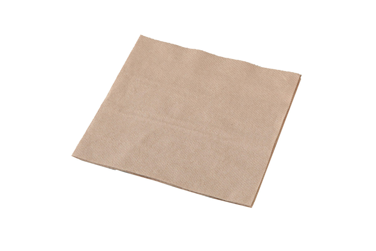 NAPKIN 2PLY COCKTAIL RECYCLED KRAFT