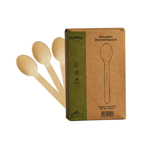 Eco-Friendly Wooden Spoons - Biodegradable Cutlery (1000 Pack)