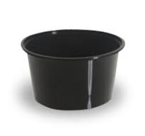 Round Black Food Containers 440ml C16 - PP Plastic Takeaway Containers (500 Pack)