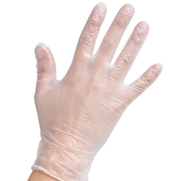 Vinyl Gloves Lightly Powdered Small - Disposable Food Service Gloves (100 Pack)