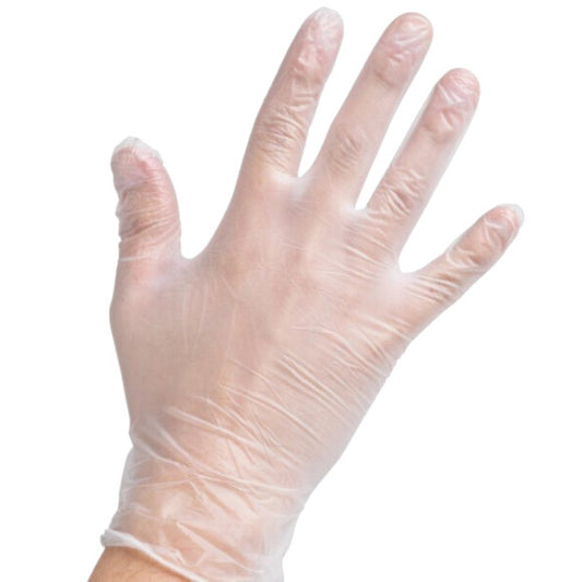 Vinyl Gloves Powder Free Extra Large - Disposable Food Service Gloves (100 Pack)
