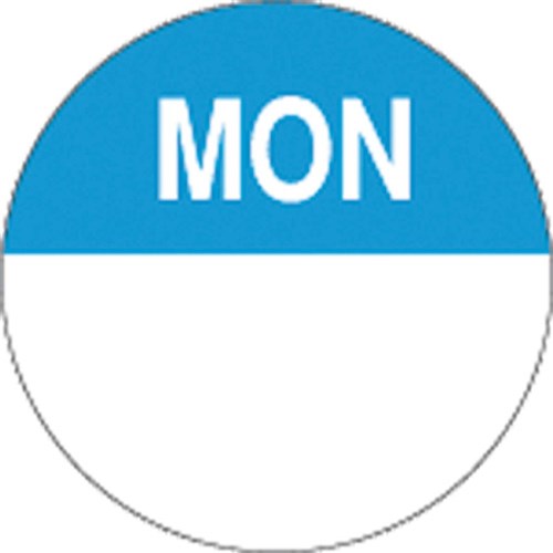 Monday Food Safety Labels 24mm - Day of Week Labels (1000 Roll)