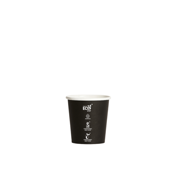 Black paper cup