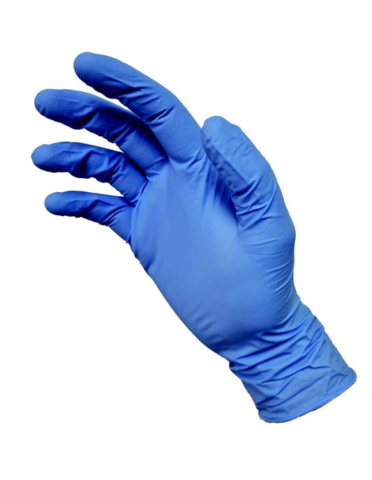 Nitrile Gloves Blue Extra Large - Powder Free Disposable Gloves (100 Pack)