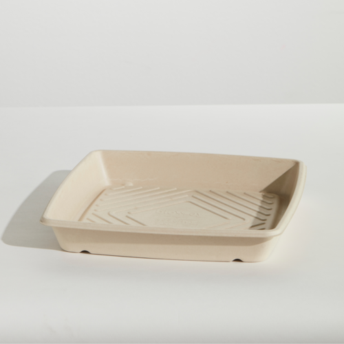 PLATTER MEDIUM SUGARCANE NATURAL 100PC