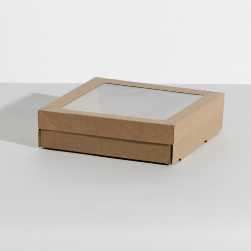 CATERING BOX LID FOR  SMALL TRAY 5 KRAFT