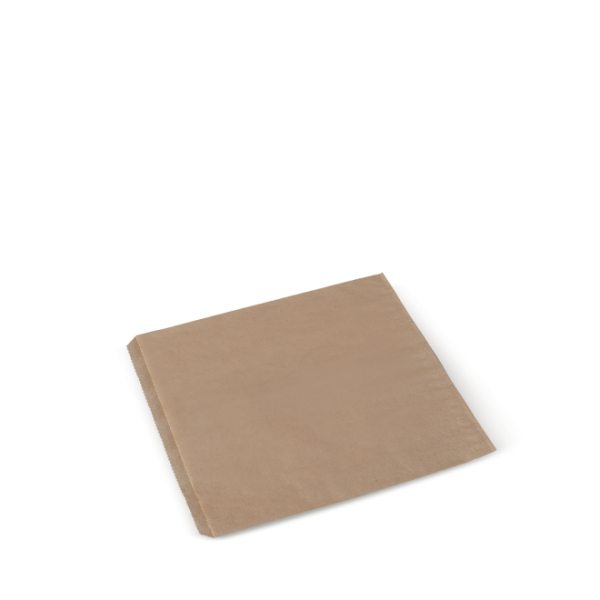 PAPER BAG 4F FLAT BROWN/KRAFT