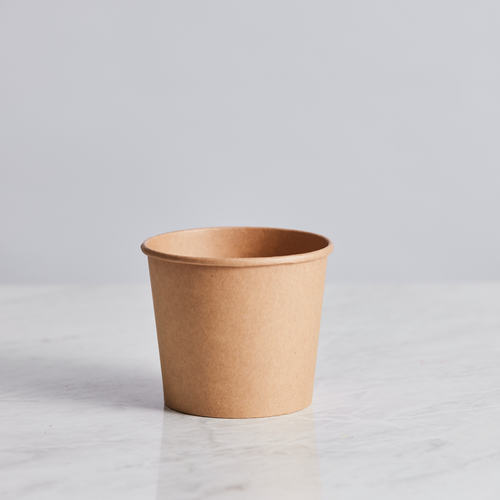 Round Kraft Food Containers 600ml - Eco-Friendly Takeaway Containers (400 Pack)