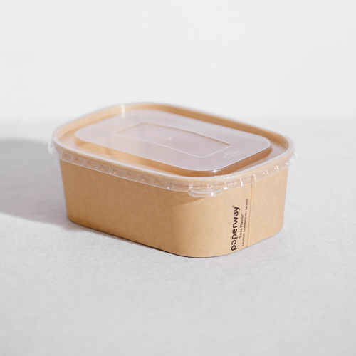Paper Way Containers RECTANGLE KRAFT PAPERWAY MEAL CONTAINER 800ML – First Choice Traders