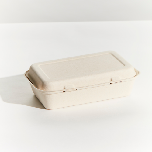 SNACK BOX LARGE SUGARCANE NATURAL