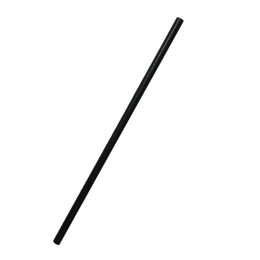 Paper Straws Black Regular 6mm x 197mm - Eco-Friendly Biodegradable Straws (2500 Pack)