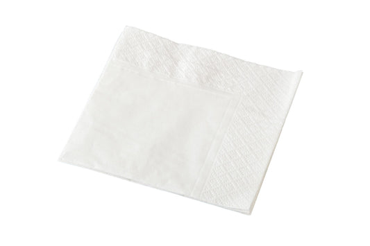 white cocktail napkin