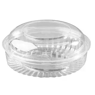 Clear plastic container with dome lid 